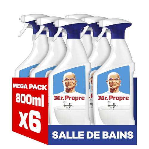 Mr. Propre Spray Nettoyant Salle de Bain Fraîcheur Febreze - 800ml x6
