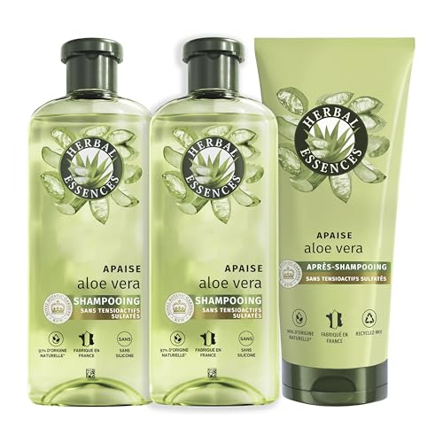 Coffret 2 Shampooings + 1 Après-Shampooing - Herbal Essences Aloe Vera