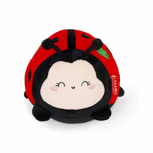 LEGAMI - Peluche Super Soft! -Thème Ladybug, Format Mini, avec Carte d'Identité Personnalisable, Tient Debout, 14x15x12 cm