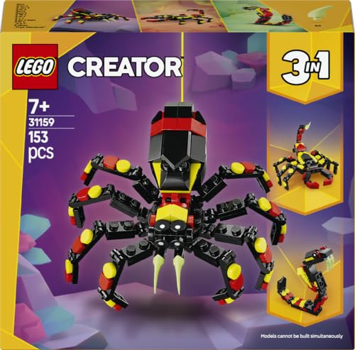 LEGO Creator 3-en-1 Animaux Sauvages : l’araignée surprenante 31159