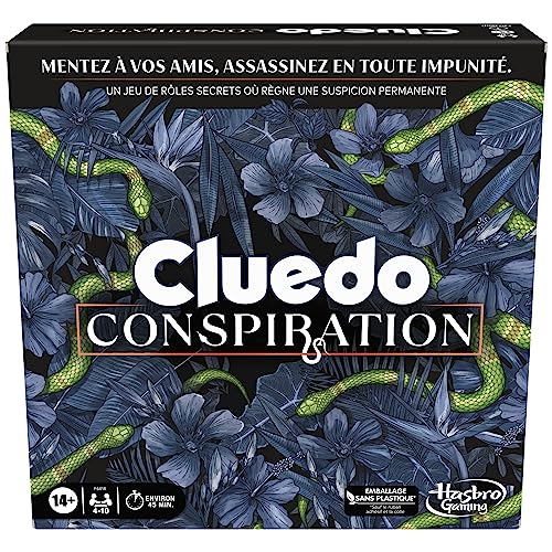 Hasbro Gaming Cluedo Conspiration - Jeux de Société pour Ados et Adultes, 4 à 10 joueurs