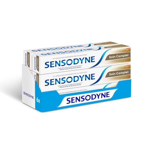 SENSODYNE Dentifrice Soin Complet, Triple Action - Lot de 6 x 75 ml