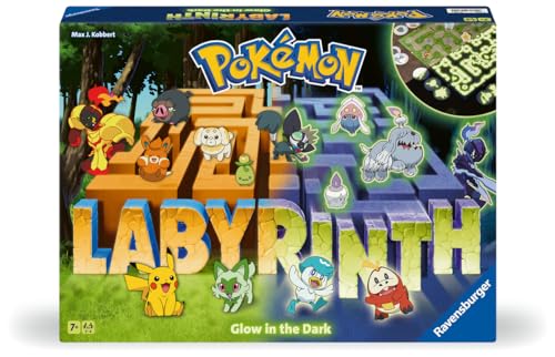 Ravensburger - Labyrinthe Pokémon Phosphorescent - 2-4 Joueurs - Dès 7 Ans - Réflexion et Stratégie