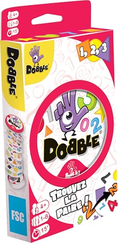 Asmodee - DOBBLE 123 - Jeu de Cartes Éducatif pour enfants dès 4 ans