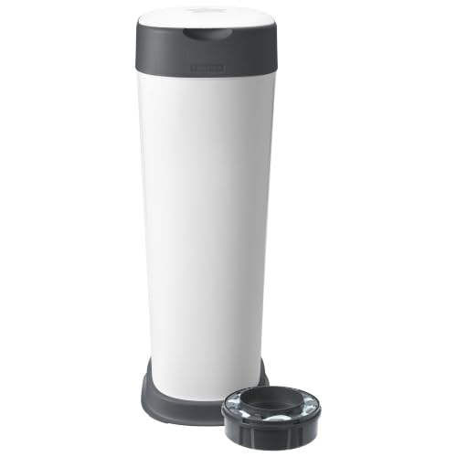 Tommee Tippee XL Poubelle à Couches Twist and Click, Inclut 1x Cassette avec Un Film Multicouche Antibactérien, Blanc
