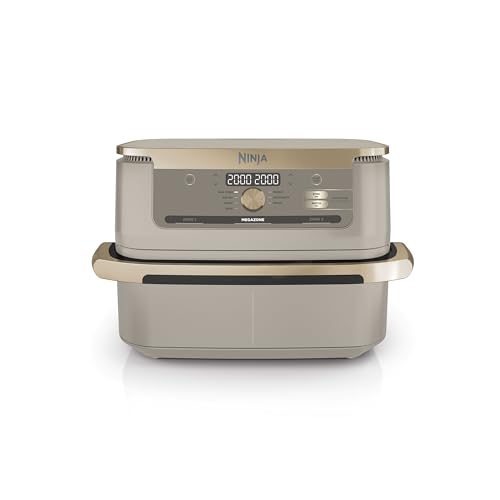 Ninja Foodi FlexDrawer Air Fryer 2 Compartiments, 10,4L, Pierre/Or