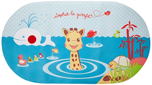 Tapis de bain bébé avec Indicateur de température Sophie la girafe - Anti-dérapant 70 x 39 x 1 cm