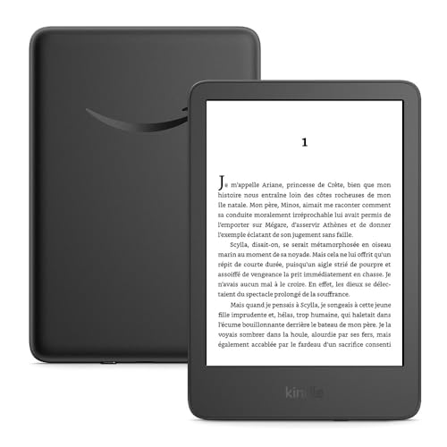 Amazon Kindle (Nouvelle génération) - lus léger et compact, écran antireflets, changements de page plus rapides et éclairage réglable - 16 Go