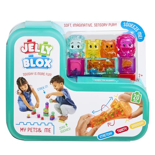 Goliath Jelly BLOX - Kit "Mes Animaux & Moi" - Jeu de Construction Sensoriel pour enfants dès 2 ans