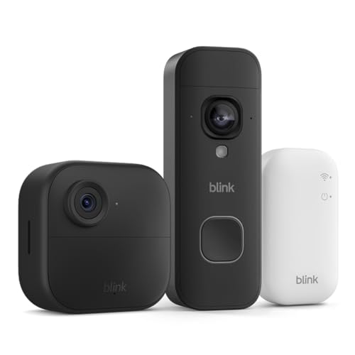Caméra Blink Outdoor 4 avec Sonnette vidéo 2K+ sans fil (nouvelle génération)