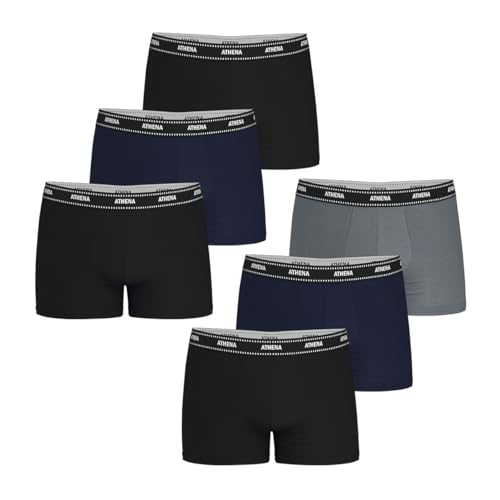 Athena - Lot de 6 Boxers Homme Essentiel – Confort et Respirant