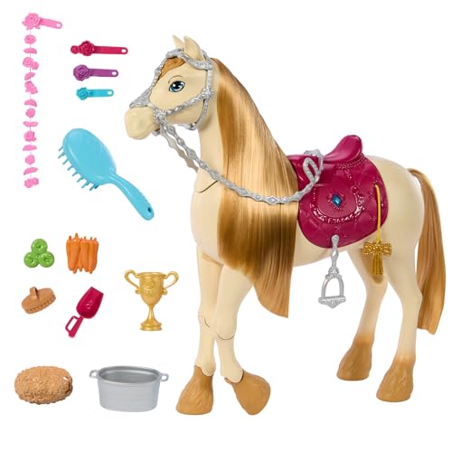 Barbie Cheval avec sons inspiré du film Barbie et la Grande Course à Cheval