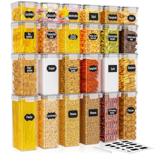 Lot de 24 Boîtes Hermétiques Alimentaires avec Couvercles