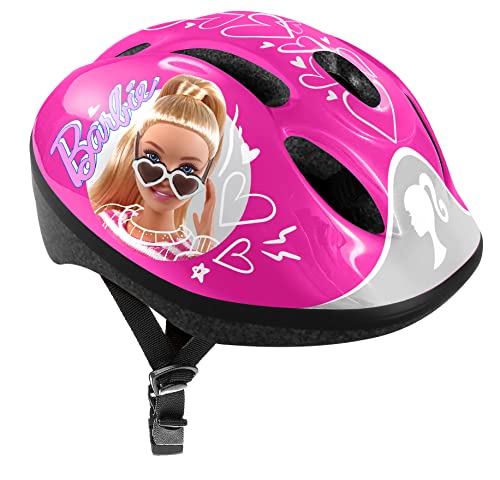 Casque Cycle Barbie - S. Tour de tête réglable avec système de molette - 50/56cm. Sangles jugulaires ajustables.