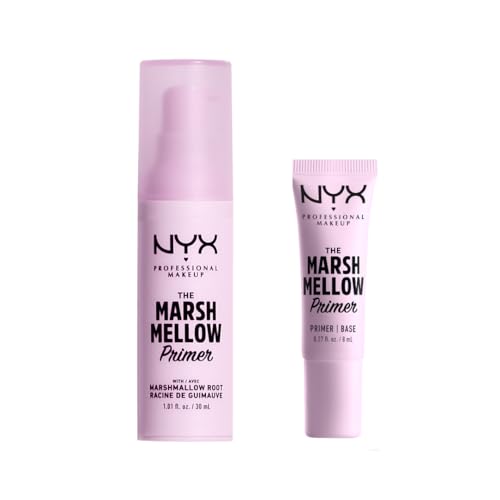 NYX Professional Makeup - Base de maquillage pour teint lisse et uniforme - Coffret 2 Produits Full Size et Taille Mini (30 ml et 8 ml)