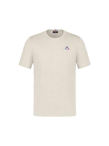 Le Coq Sportif - ESS Tee SS N°1 - Tee-Shirt Manches Courtes Jersey 100% Coton 140g Coupe Classique - Taille M - Beige Peyote
