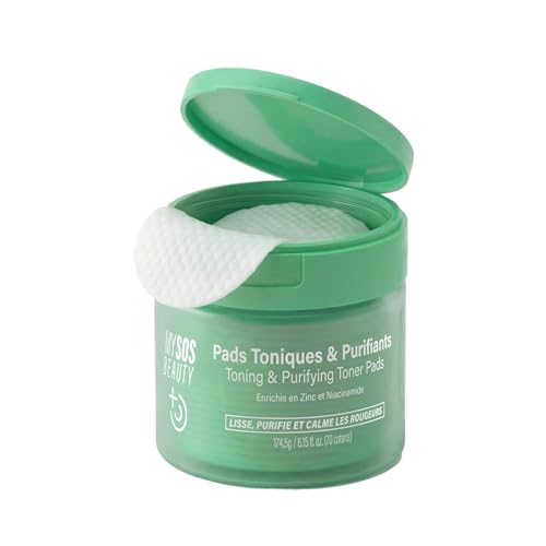 Pads Toniques & Purifiants - 70 Cotons Toniques - Réduit Sébum, Pores & Imperfections