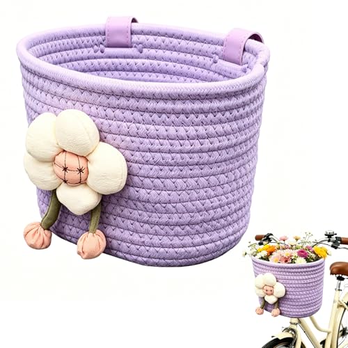 Panier de vélo pour enfant - Panier avant en corde de coton - PEU DE STOCK !