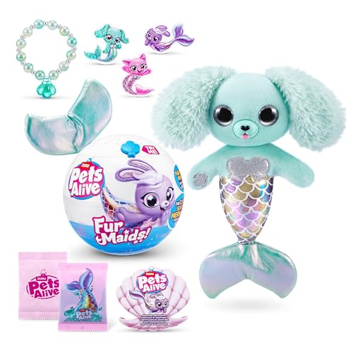 Pets Alive Furmaids de ZURU - Peluche Sirène Interactive sonore Lumineuse - Jouet pour Filles