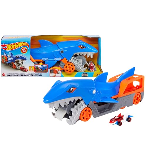 Hot Wheels Requin Transporteur & Véhicule - Pour enfants de 4 à 8 ans