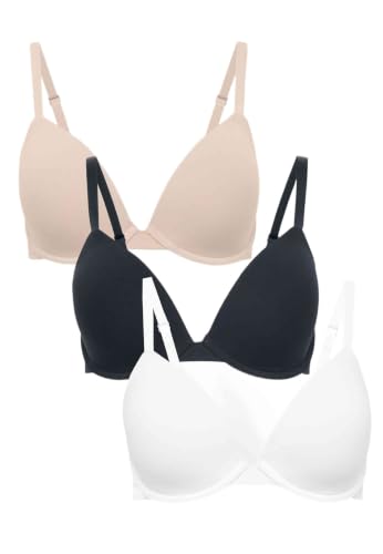 Marks & Spencer - Lot de 3 Soutiens-Gorge Invisibles plongeants à Armatures - Bonnets A à F