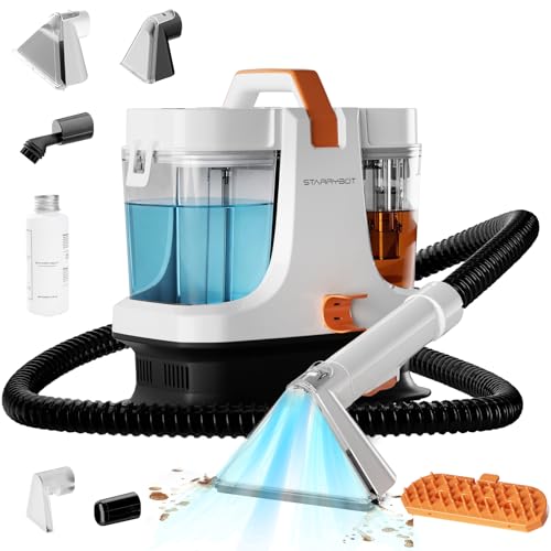 STARRYBOT Shampouineuse Canapé Tapis Portable 22kPa, Détacheur Tissus Blanc