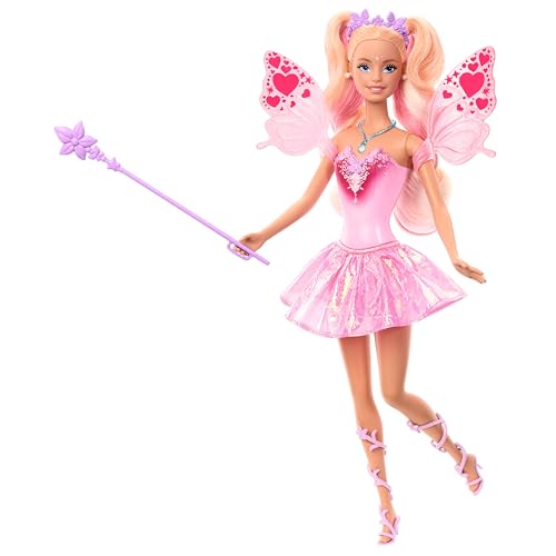 Barbie Poupée féerique fantastique avec fonction de changement de couleur