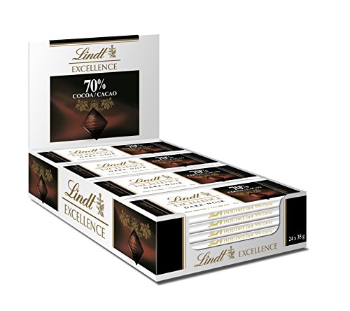 Lindt Présentoir - 24 tablettes EXCELLENCE Chocolat Noir 70% Cacao