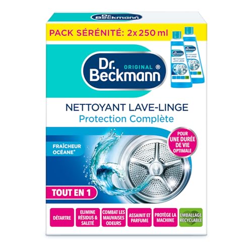 Dr. Beckmann - Nettoyant Lave-Linge - Anti-calcaire, Désinfectant - 2x250ml