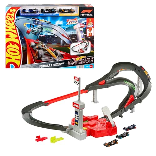 Hot Wheels Racing Circuit Sprint Formule 1 et 3 Voitures