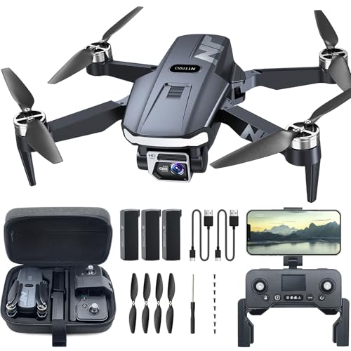 Drone GPS avec caméra 4K UHD pour adultes, 90 min de vol longue durée, moteur brushless, résistance au vent, suivi auto, retour auto, Wi-Fi 5G FPV, po
