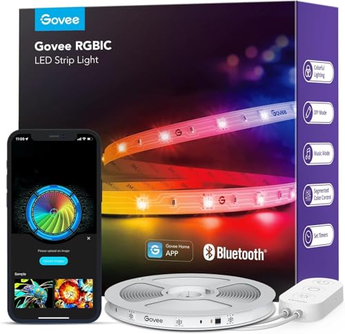 Govee Ruban LED 5M, RGBIC Bande LED avec Contrôle de Segment