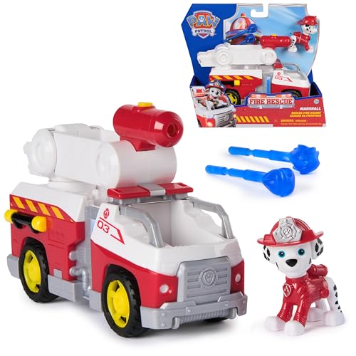 Paw Patrol - Pat Patrouille Mission Pompiers - Véhicule Figurine Marcus