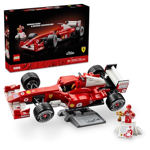 LEGO Icons Ferrari F2004 et Michael Schumacher 11375