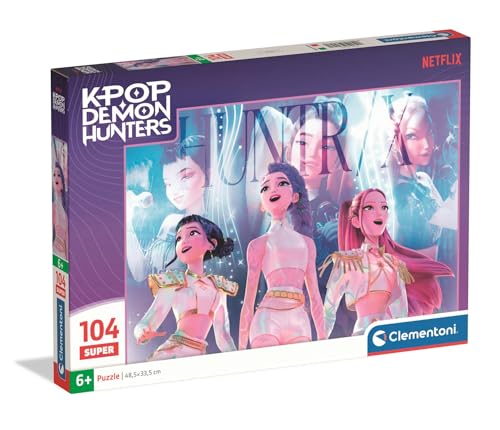 Puzzle Super K-Pop Demon Hunters 104 Pièces 48,5x33,5 cm Enfant Dès 6 Ans