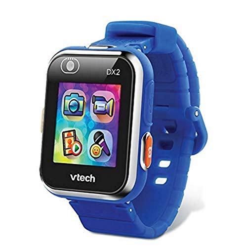 VTech - KidiZoom SmartWatch DX2 Bleue, Montre Digitale Enfant, Photo, Selfie, Vidéo, Écran Tactile Vertical, Jouet High-Tech, de 5 Ans à 13 Ans