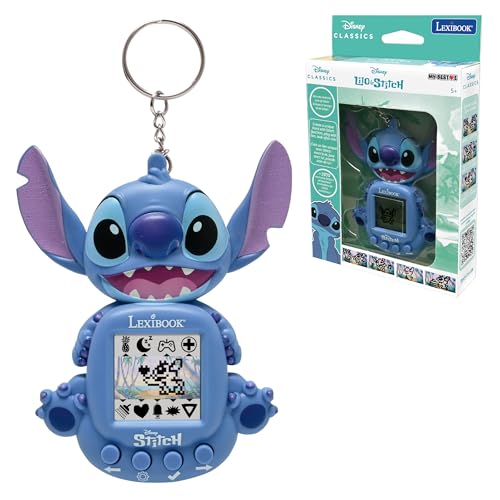 Lexibook, Stitch Console My Best-E, JLMB10D | Compagnon interactif, 8 Catégories de jeux, Écran couleur