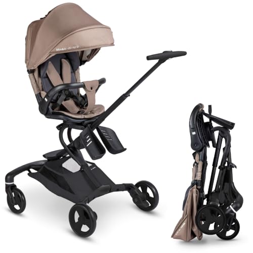 Poussette BÉABA x Micro Mobility Baby Cruiser, Dès la Naissance - Assise Rotative 360°, 7 Positions 3 Inclinaisons