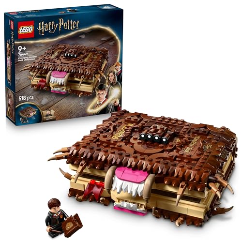 LEGO Harry Potter Le monstrueux Livre des Monstres 76449 | Jouet pour enfant dès 9 ans, jeu interactif, minifigurine de Neville, fonction de rétrofric