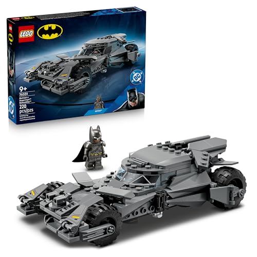LEGO DC La Batmobile de Batman v Superman 76331 | Jouet pour garçon dès 9 ans, maquette collector de super-héros, minifigurine, voiture, cadeau d’anni