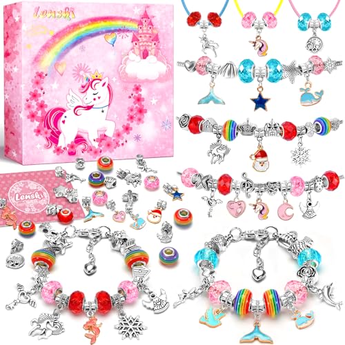 Perles pour Bracelet Lenski - Idée Cadeau Noël - Jouet Fille 7 à 10 Ans | Creation Bijoux