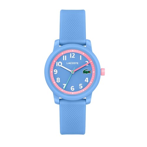 Lacoste Montre Analogique à Quartz pour Enfants Collection LACOSTE.12.12 Kids avec Bracelet en Silicone Bleu - 2030041