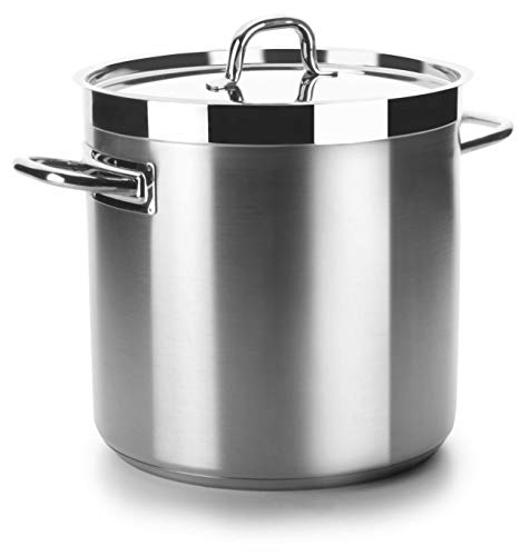 Lacor 54128S - Pot Incouvable, Chef Luxe 28 cm en acier inoxydable | Fabriqué en acier inoxydable de qualité alimentaire; haute résistance à la corros