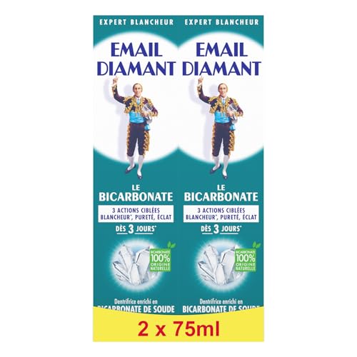 Email Diamant Bicarbonate - Dentrifice Blancheur - Pureté & Éclat - 2x75ml